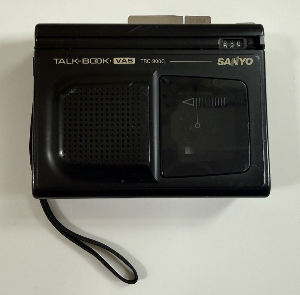 SANYO Talk-Book TRC-900C Handheld Cassette Voice Recorder Voice Activated